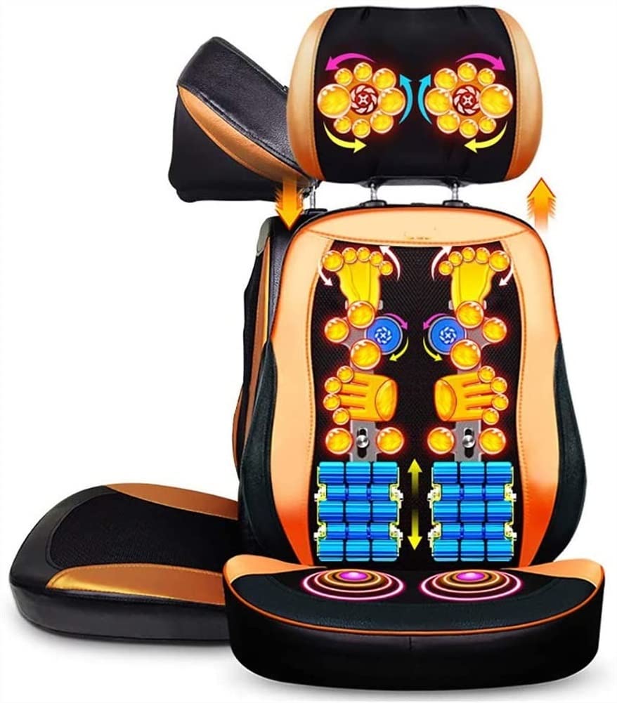 Neck Back Massager 3D Massage Seat Cushion Electric Body Massager Helps Relieve Stress and Fatigue for Neck Back