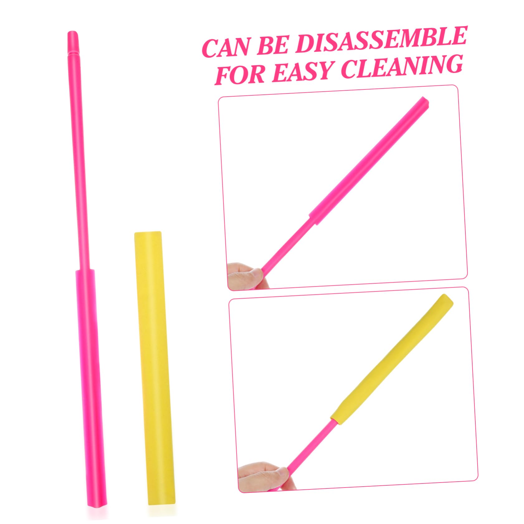 ibasenice 2pezzi Professional Flute Cleaning Rod with Detachable Cloth Essential Flute Accessory for Beginners and Music and Cloth Material Smooth for Safe Cleaning