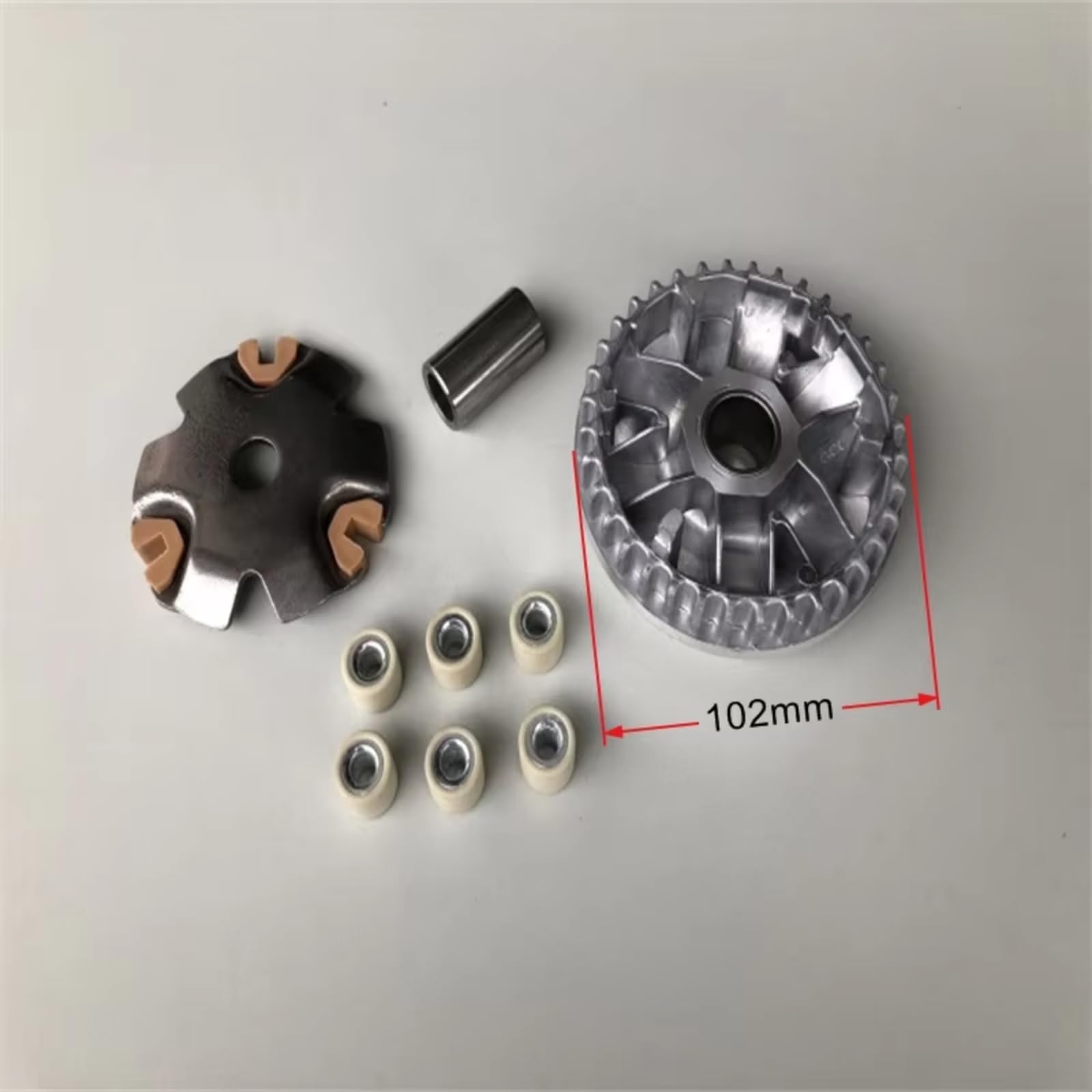 Correas Transmisión para Moto para 100 para SPACY 100 para SCR100 para SCR 100 para GCC 100cc para WH100 para WH100T Conjunto Embrague Rueda Accionada por Polea Correa Correa Trapezoidal