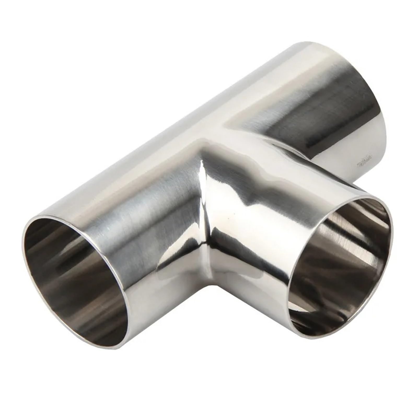 AARTERZZA 1Pcs 16mm-108mm Type T 3 Way Tee Joint Butt Welding Pipe Connection Fittings Polishing 304 Stainless Steel(108mm)