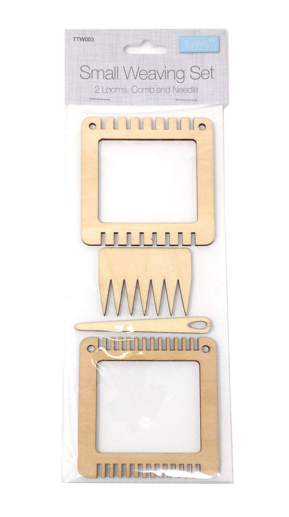 Small Wooden Weaving Loom Comb Needle Set Craft Hobby Kit