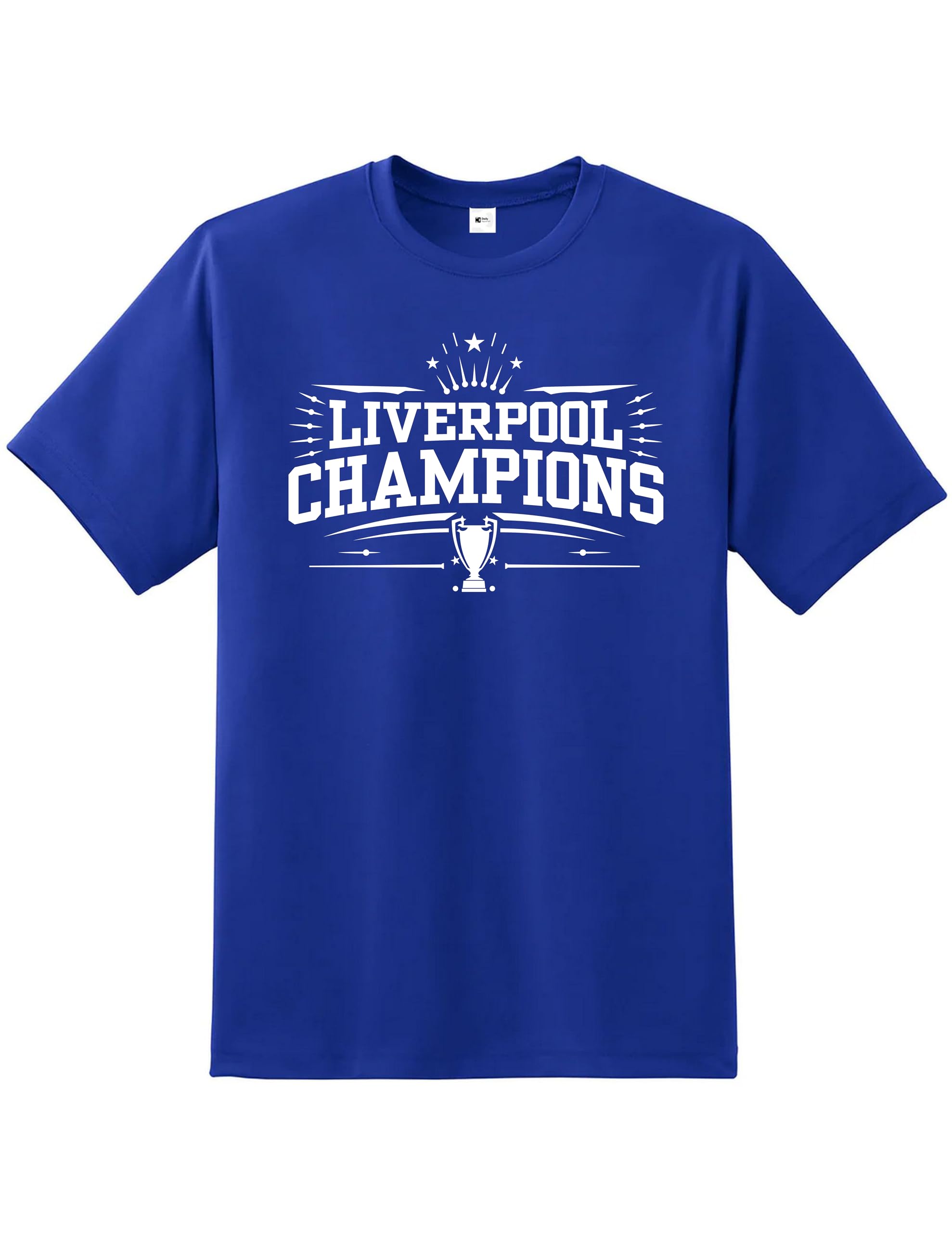 Liverpool Champions Men's T-Shirt – Premier League Winners Celebration Tee for Scousers | Quality Printed Unisex Fan for Him | Football Shirt Match Day Supporters Apparel Royal