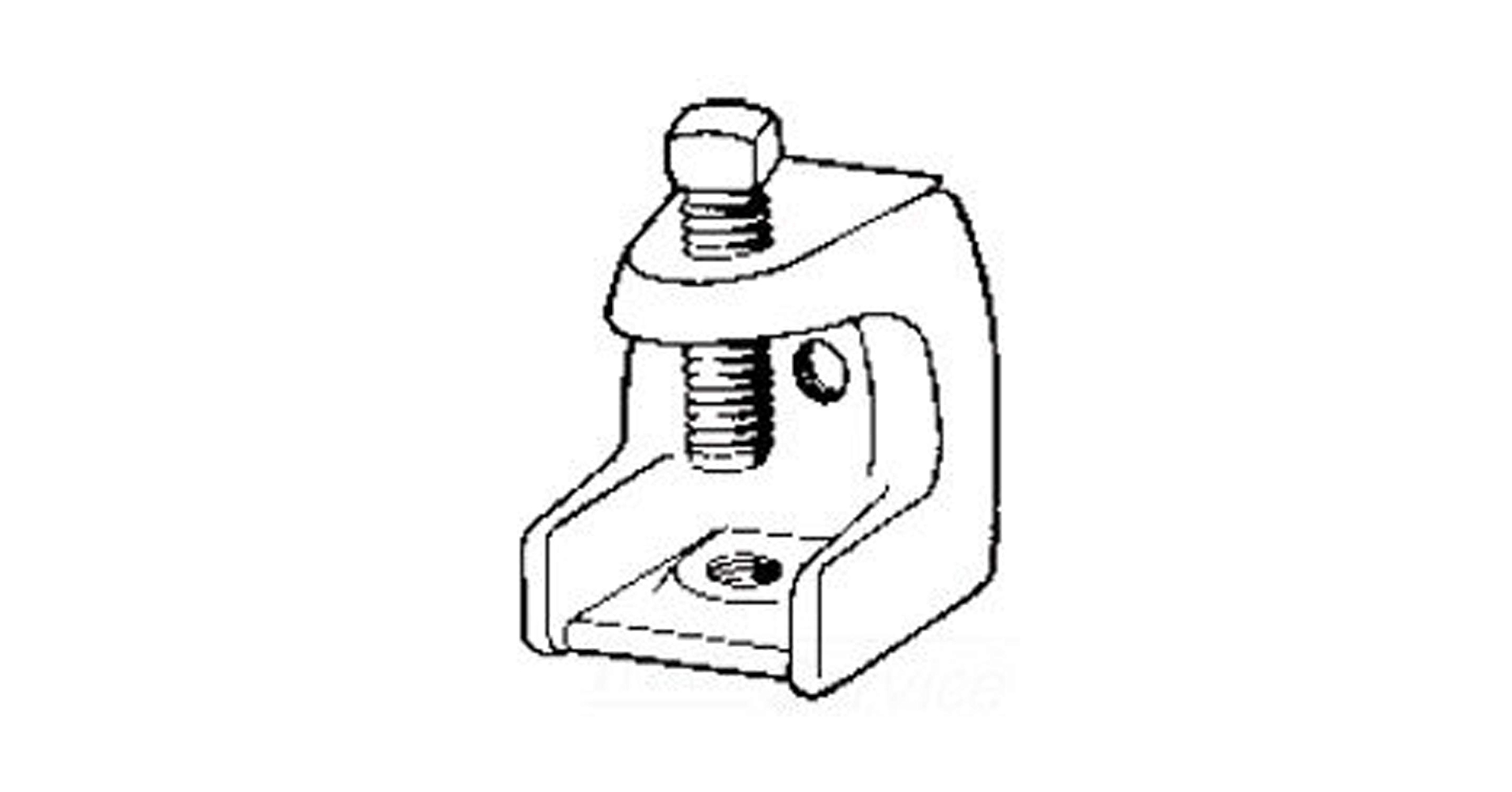 Crouse-Hinds 531 Malleable Iron Beam Clamp/Insulator Support