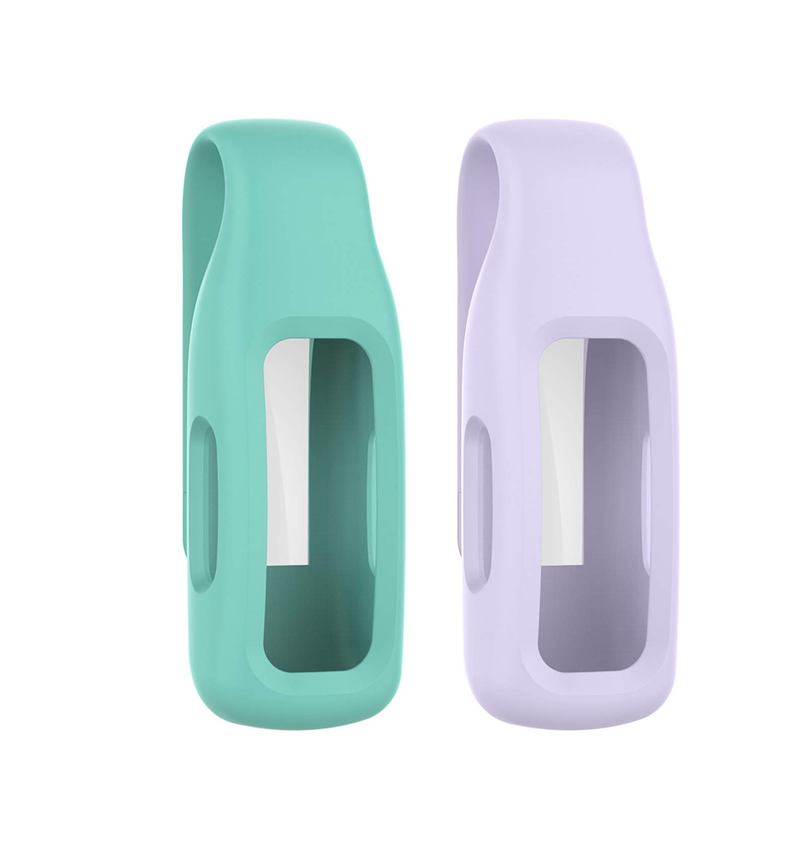 Compatible Lightweight Clip Holder Case Replacement for Fitbit Inspire 2/Inspire 3/Ace 3 Fitness Tracker (2 Packs: Teal+Lavender)-image-45