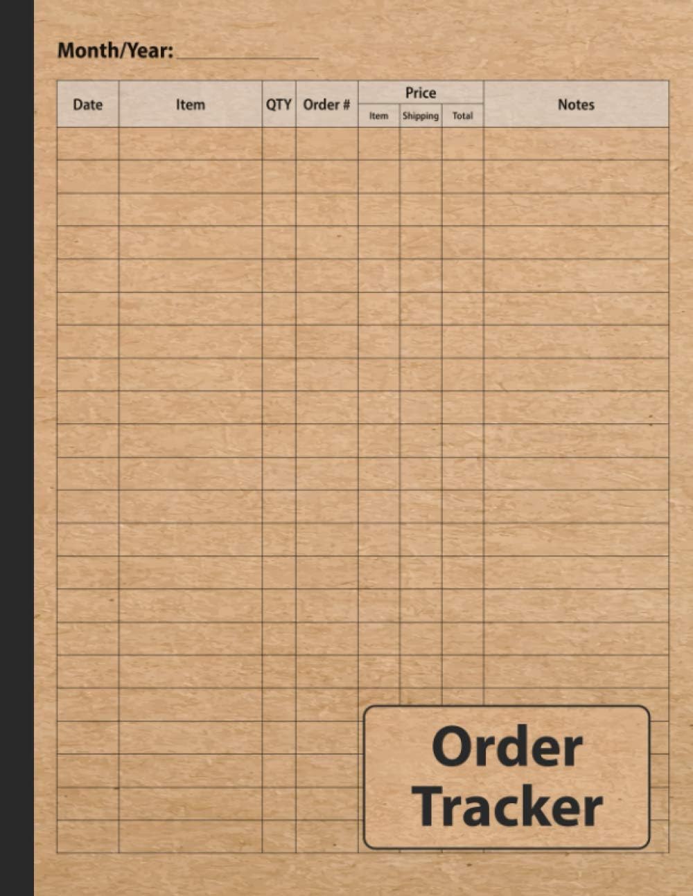 Order Tracker: Simple Daily Sales Log Book for Small Business