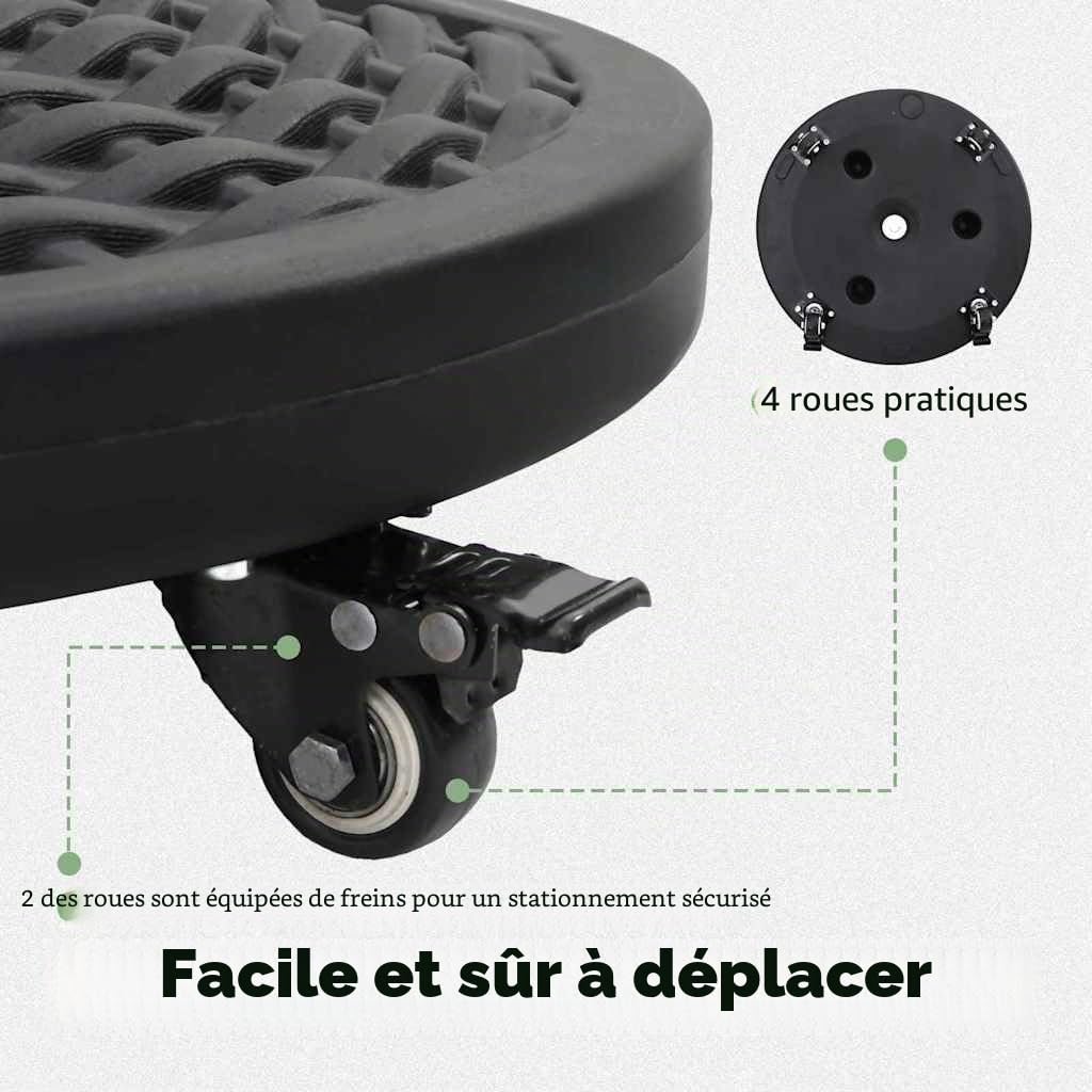 vidaXL Base de Parasol pour mâts Ø38 / 48 mm 12 kg Rond