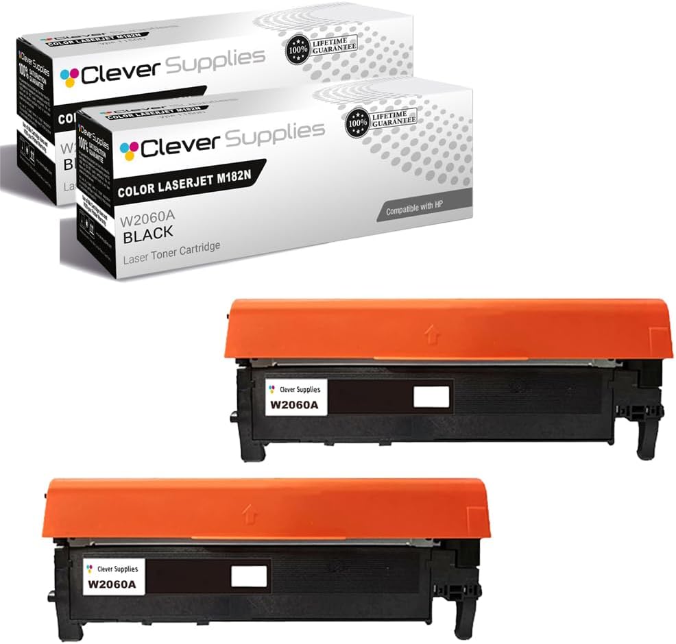 CS Replacement Compatible with HP M182N Toner Cartridge W2310A to use with M155NW M182NW M183FW (Black, 2-Pack)