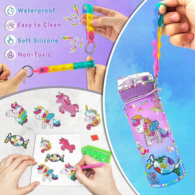 Decorate Your Own Water Bottle Kit for Girls - Easter Basket Stuffers for... Decorate Your Own Water Bottle Kit for Girls - Easter Basket Stuffers for...