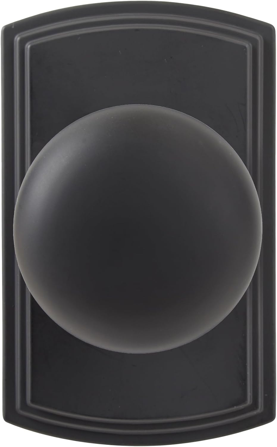 Delaney Callan Hardware Santo Passage Door Knob, Fits Doors 1-3/8 to 1-3/4 in. Thick, Matte Black – Reversible Left/Right-Handed Hallway, Closet Door Knob with Latch – Easy to Install