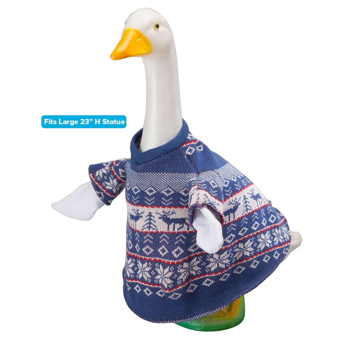 Fox Valley Traders Blue and White Sweater Goose Outfit by GagglevilleTM, Fits Large 23