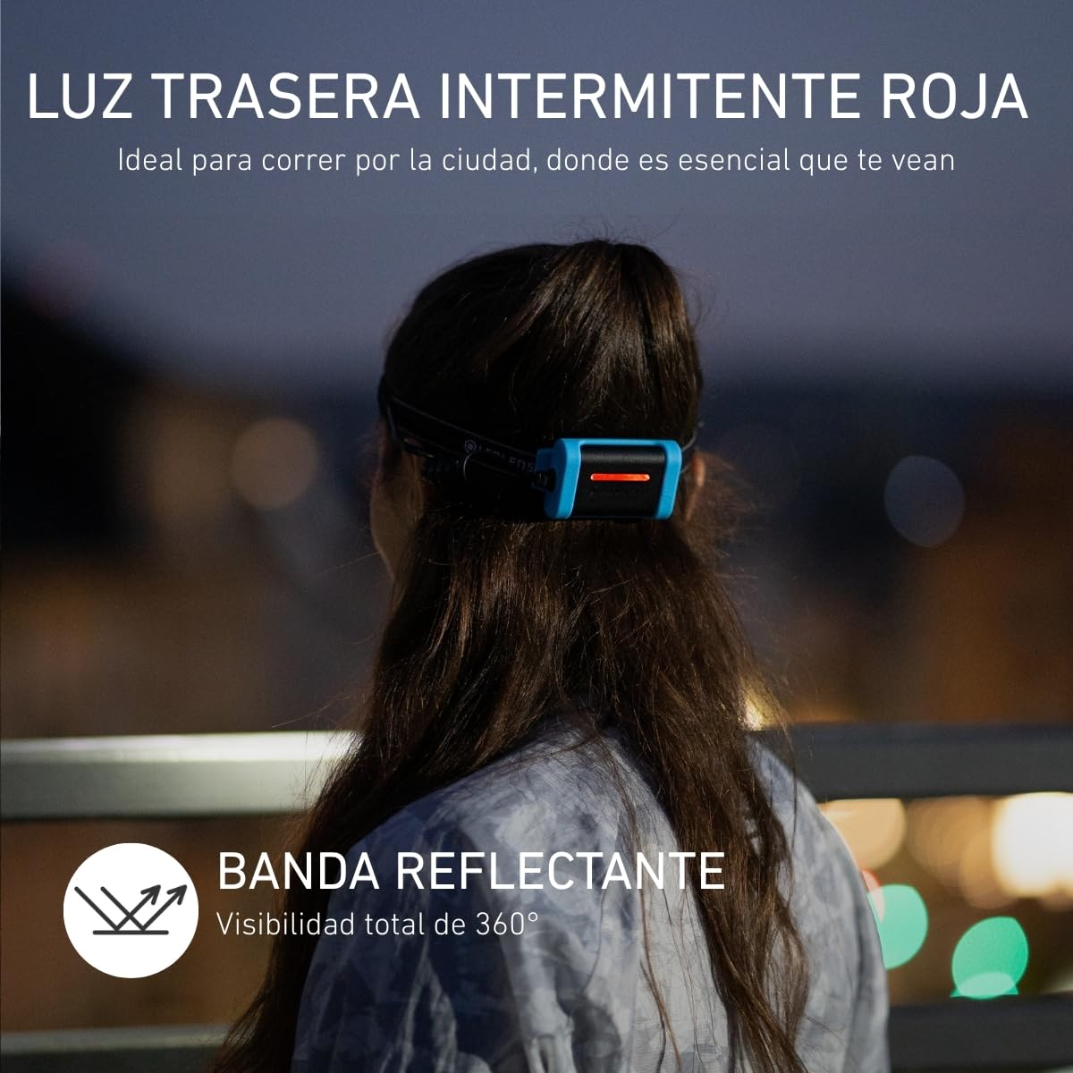 Ledlenser NEO5R Linterna Frontal Recargable, 600lm, 104g, IP54, Running
