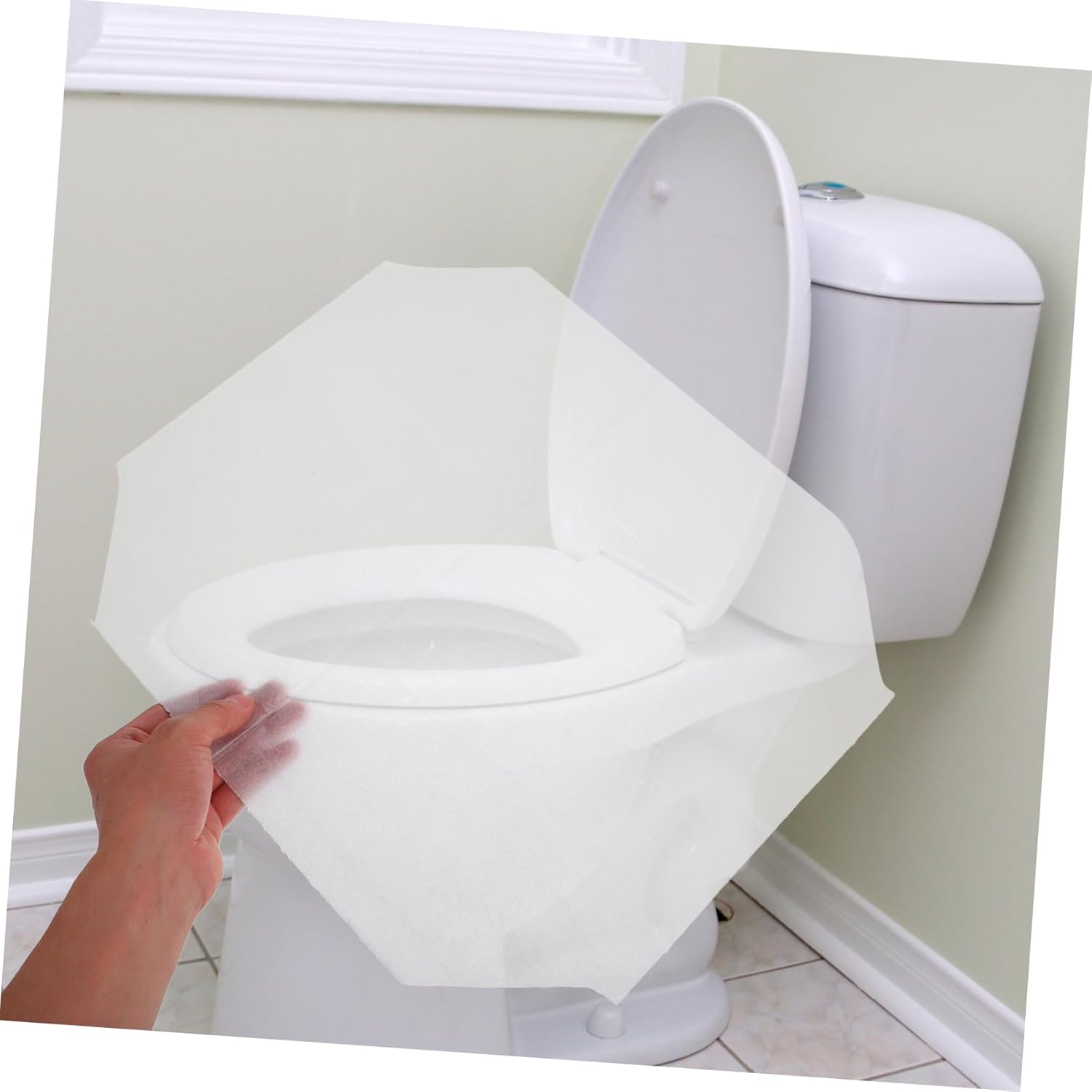 200sheets Disposable Flushable Toilet Seat Covers Pack of Wood Pulp Paper Portable Travel Protectors for Public Restrooms Water Soluble Beige