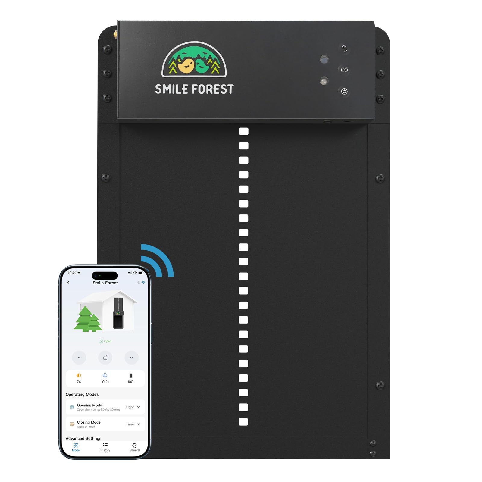 WiFi Solar Coop Door with App