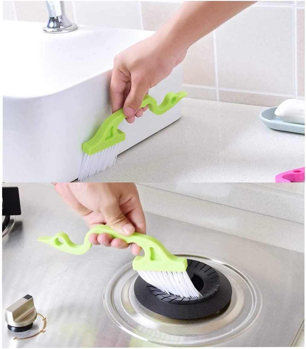 Brosse De Nettoyage Pour Rebord De Fenêtre Avec Tampon à Récurer Et