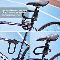Sportneer U-Lock 17mm Kerékpárzár Kábellel - Országúti, Hegyi és E-Bike Zárhoz 8