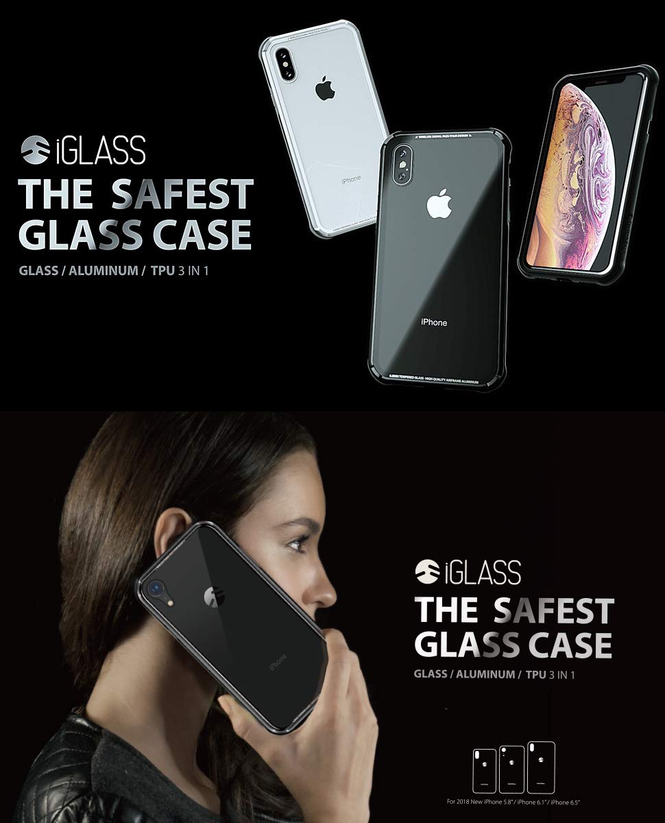 Amazon.co.jp: iPhone Xs iPhone X ケース ガラス 背面 クリア ガラス