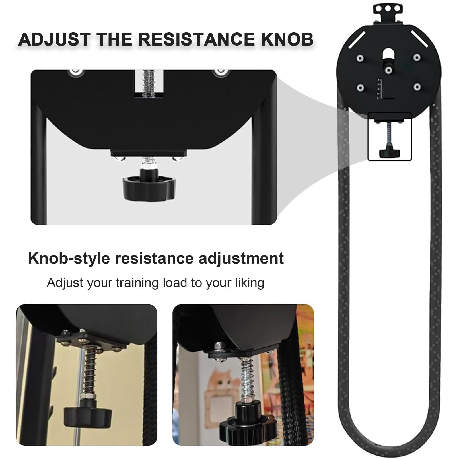 Endless Rope Trainer Machine per palestra e casa, sistema di resistenza regolabile con anello in nylon da 4 m, per allenamento fisico e allenamento