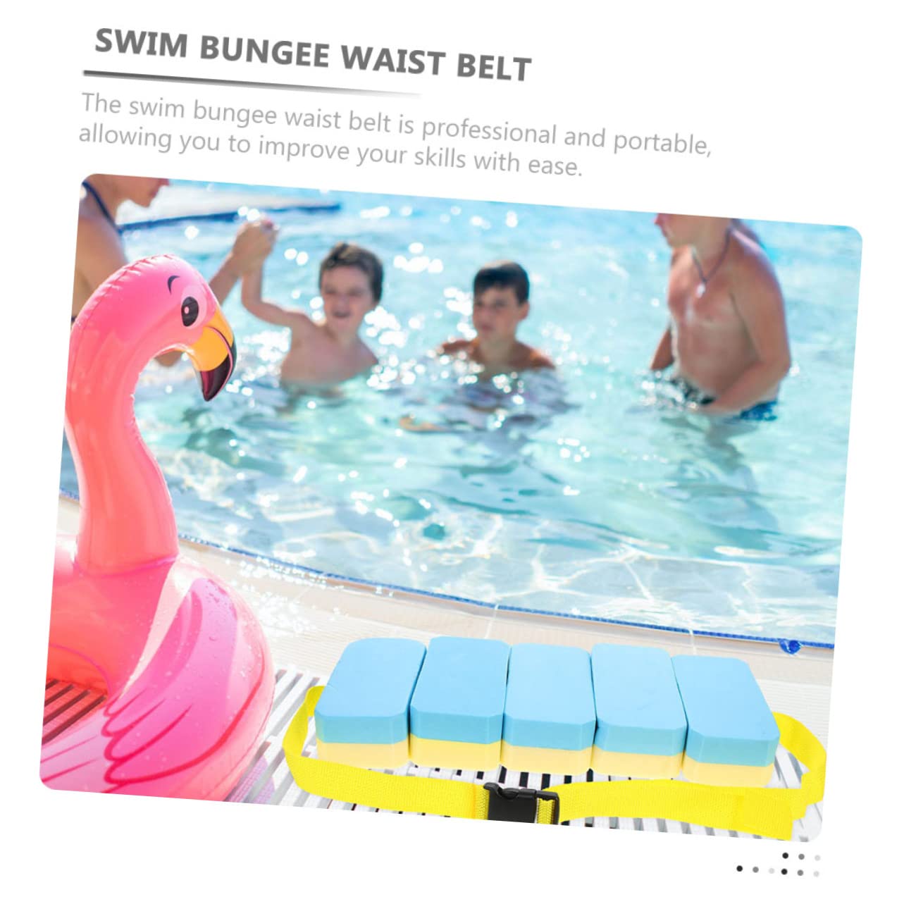 Kisangel Swimming Buoyancy Board Swim Belts for Boys and Girls Swim Training Belt Beginner Swimming Accessory