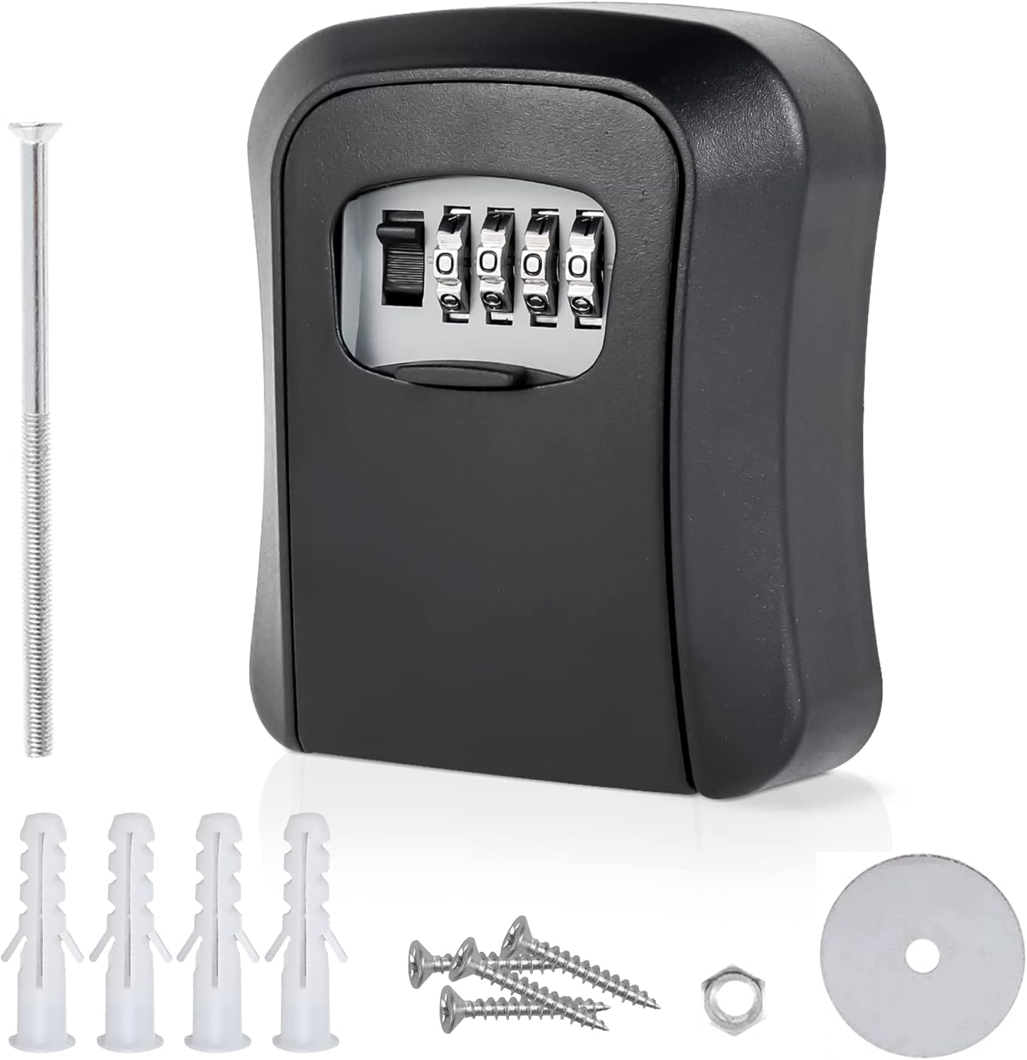 Key Safe Wall Mounted Key Lock Box Outdoor with Combination Lock Box