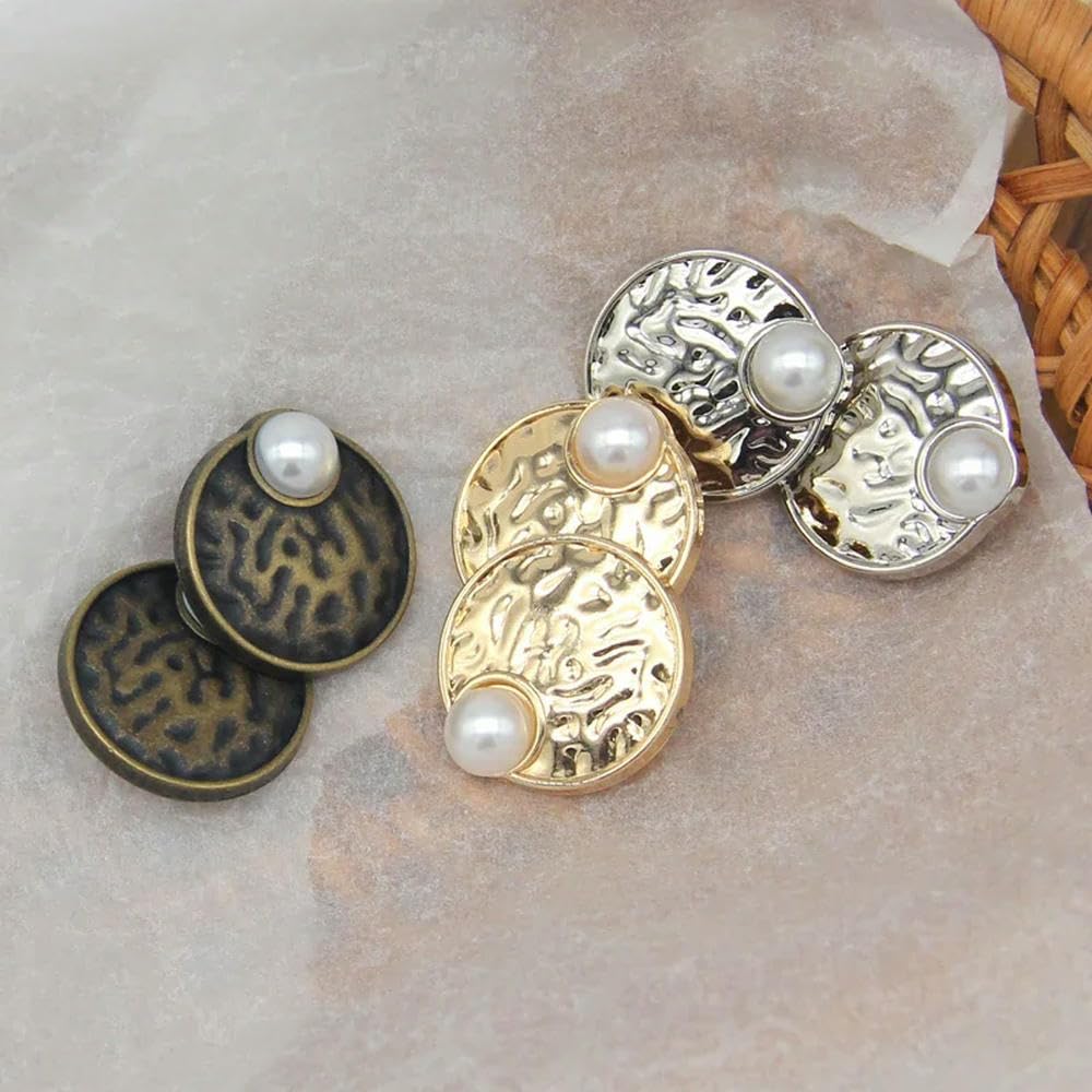 Boutons à Coudre, Paquet de Boutons à Tige en Perles 18 mm et 25, Couleurs mélangées(Mixed,25mm 10pcs)