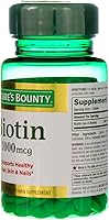 Vista 5 de Nature's Bounty Biotina 1000 mcg comprimidos, fresa, 100 unidades, paquete de 3