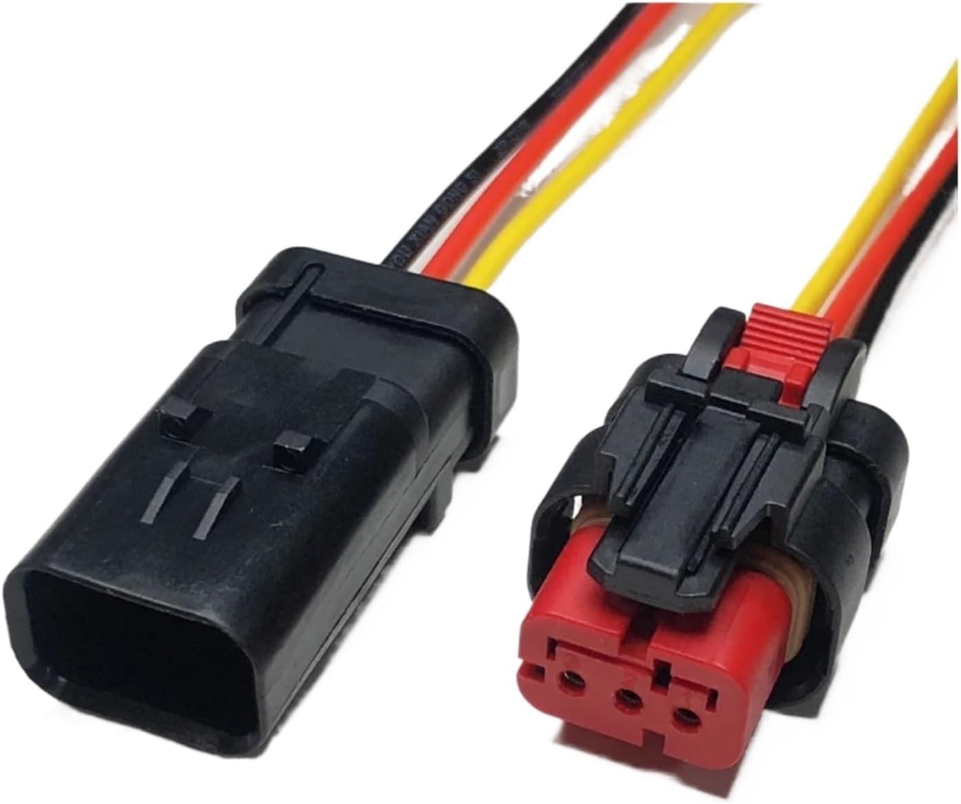 DJ7026Y-1.6 Sedan Wiring Harness Waterproof Plug 2/3/4/6/8/12 Fuel Injector Connector Valve Socket Wire Length 15cm BHUPWZE(3p strip line,5sets)