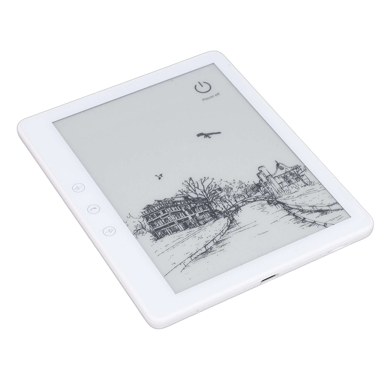 Gedourain Lector de Libros Electrónico Portátil con Pantalla Táctil para el Cuidado de los Ojos para Infinitas Posibilidades de Lectura, Pantalla de Tinta WiFi de 5,8 Pulgadas y 32 GB, Ligero