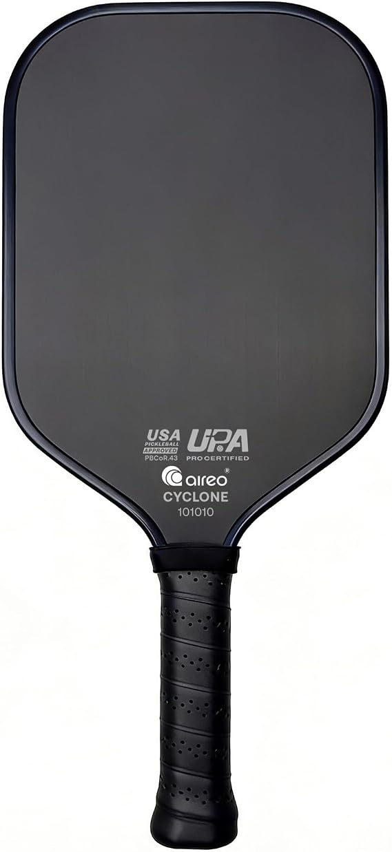 AIREO Gen 4 Pickleball Paddle, Cyclone 16MM Pickleball Racket, USAP Approved T700 RAW Carbon Fiber Pickle Ball Paddle, Floating Foam Core for Pro-Level Performance