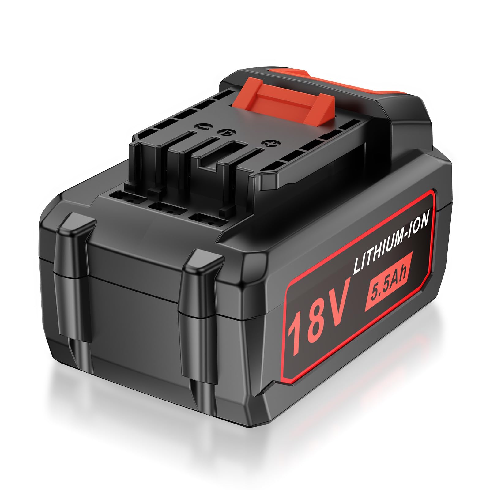 Batteria agli ioni di litio da 18 V, 5500 mAh, per attrezzi Flex AP, FL1850, batteria di ricambio 445894, con indicatore di carica