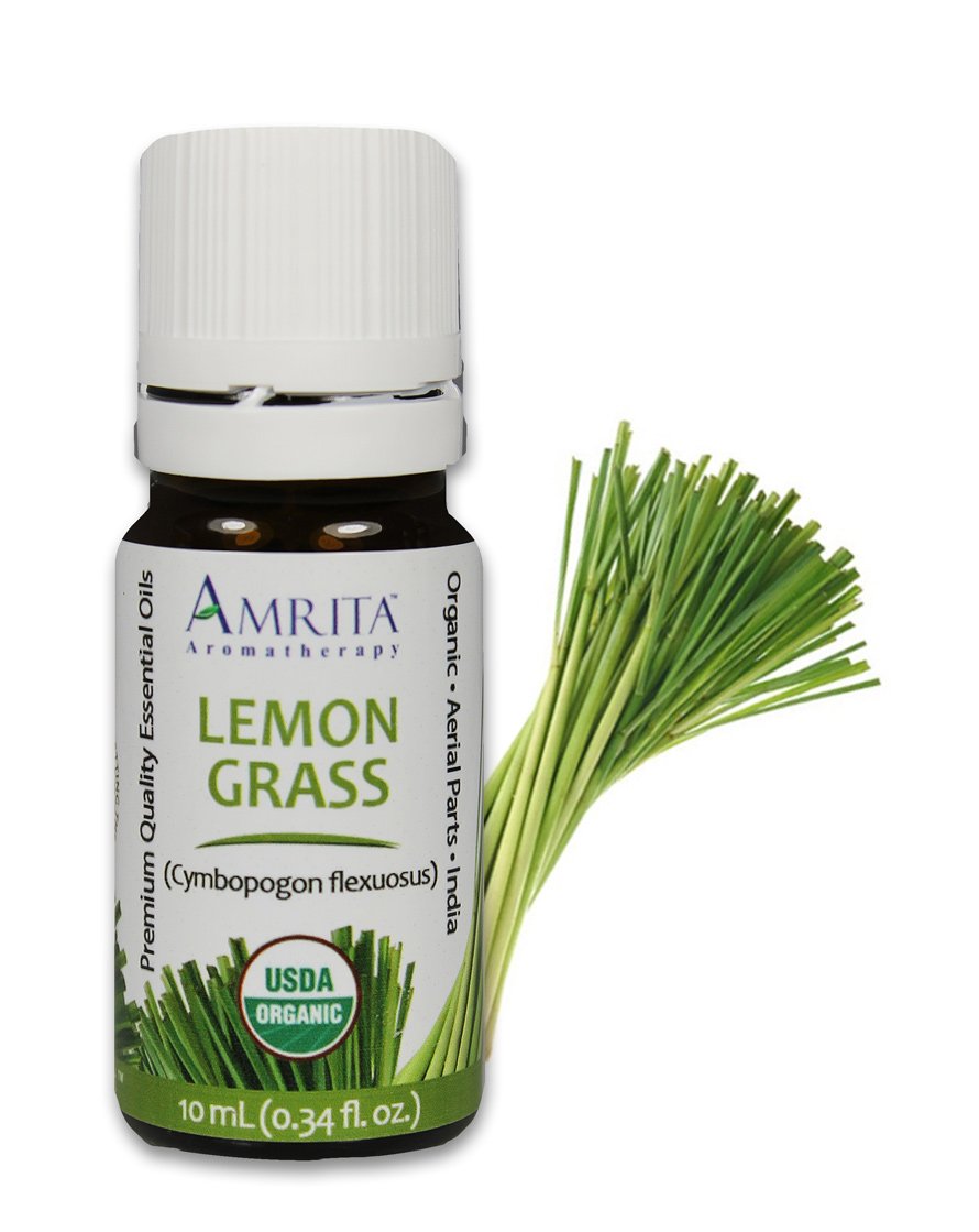 Organic Lemongrass Essential Oil, 100% Pure Undiluted Cymbopogon flexuous, Therapeutic Grade, Premium Quality Aromatherapy Oil, Tested & Verified, 60ML