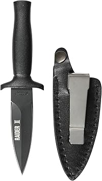 Rothco Raider II Boot Knife, Black Matte,stainless steel