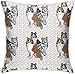 ZCHW Federa Shelties e Ossa Fodere per Cuscini Fodera per Cuscino Fodera per Cuscino per Divano Divano Dormitorio Decorazioni per la casa 45X45CM