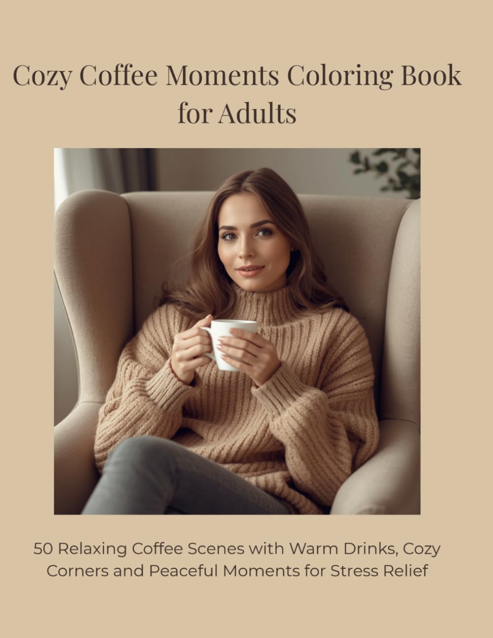 Cozy Coffee Moments Coloring Book for Adults: 50 Relaxing Coffee Scenes with Warm Drinks, Cozy Corners and Peaceful Moments for Stress Relief
