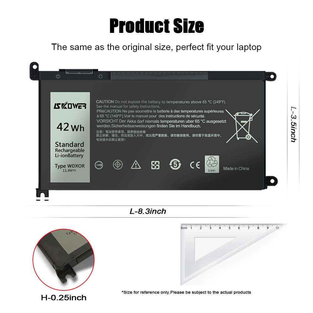 Amazon.com: SKOWER 42Wh WDX0R Laptop Battery for Dell Inspiron 13 15 5368 5378 5379 7368 7378 5565 5567 5568 5570 5578 7560 7569 7570 7579 7580 14-7460 7472 17 5765 5770 5767 P58F P74G P69G Fit FC92N 3CRH3 T2JX4 : Electronics amazon-com-skower-42wh-wdx0r-laptop-battery-for-dell-inspiron-13-15-5368-5378-5379-7368-7378-5565-5567-5568-5570-5578-7560-7569-7570-7579-7580-14-7460-7472-17-5765-5770-5767-p58f-p74g-p69g-fit-fc92n-3crh3-t2jx4-electronics