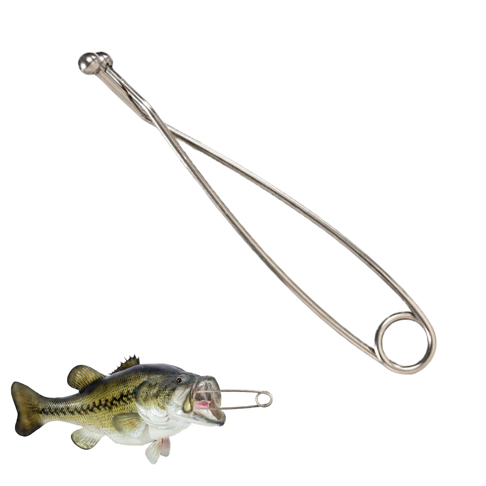 Écarteur De Bouche De Poisson Acier Inox - Outil Pêche Brochet, 16.9cm
