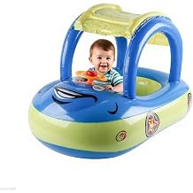 Kids Swimming Pool Float Toys with Sun Canopy Shaped