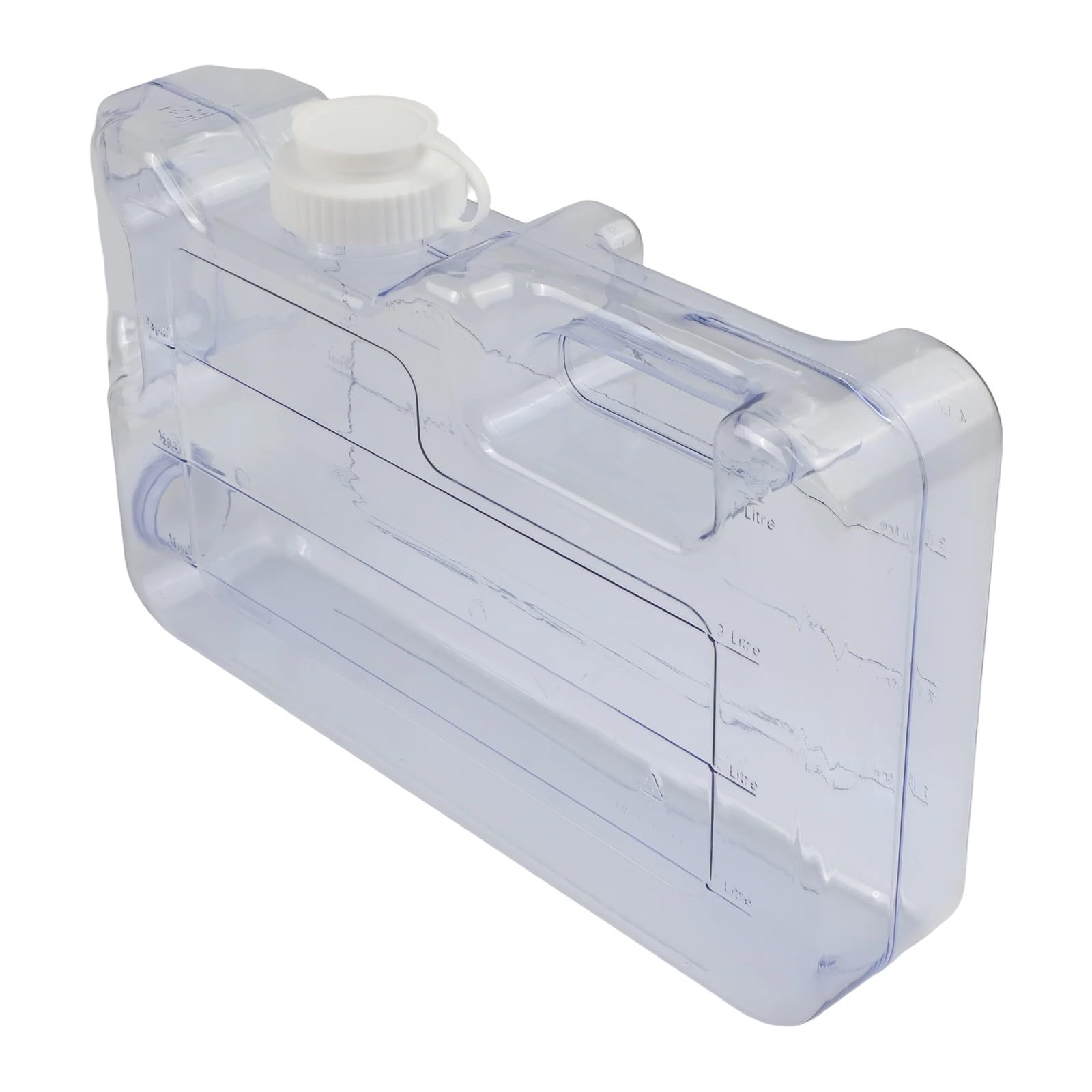 3–7,5 l Kunststoff-Wasserspender mit Auslauf, schmaler Kühlschrank-Getränkebehälter für Saft, Milch, transparenter blauer Kühlschrank-Getränketank