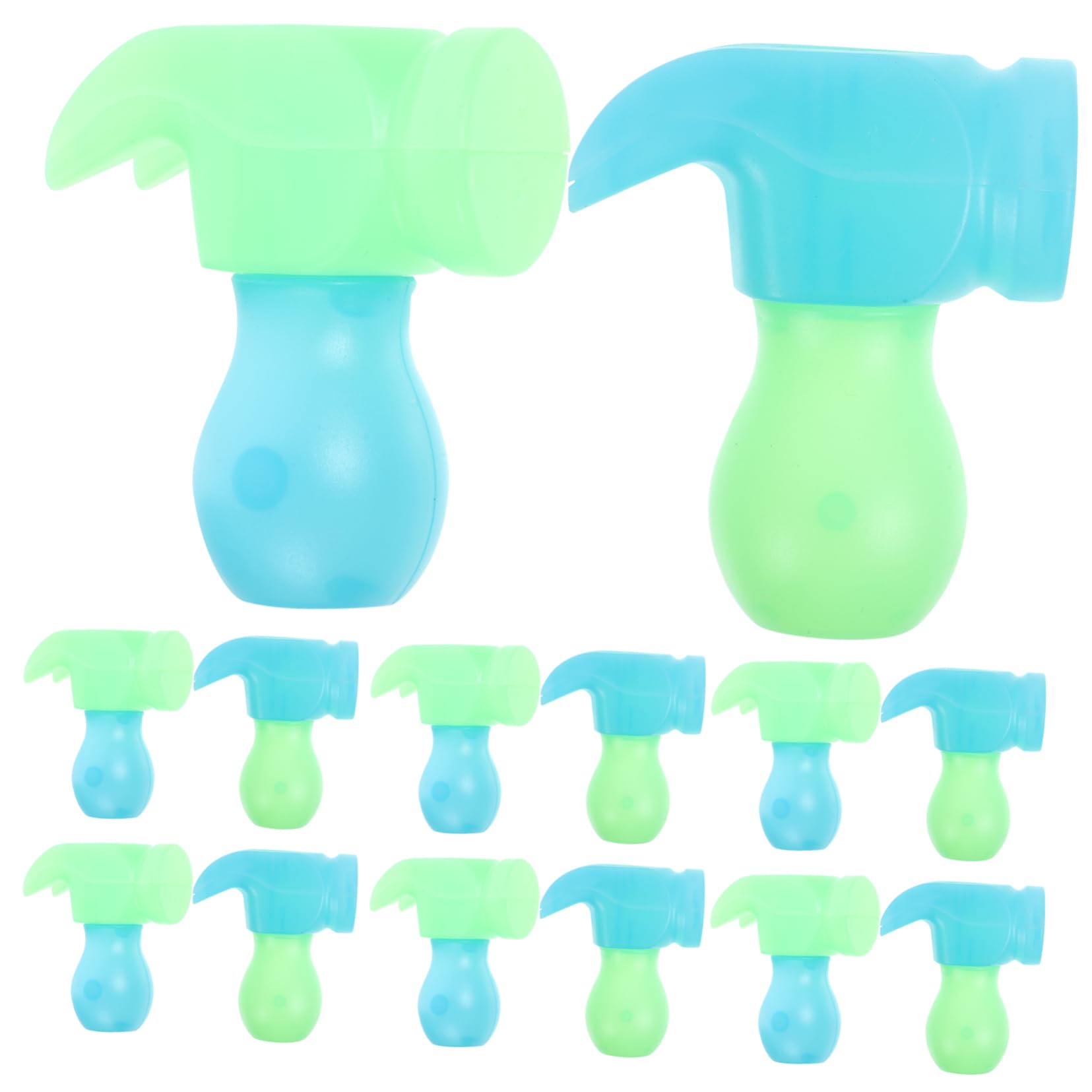 ifundom Boys and Girls Hammer Toy 20pcs Gravity Radish Hammer Luminous Toy Safe for Children Fun Present