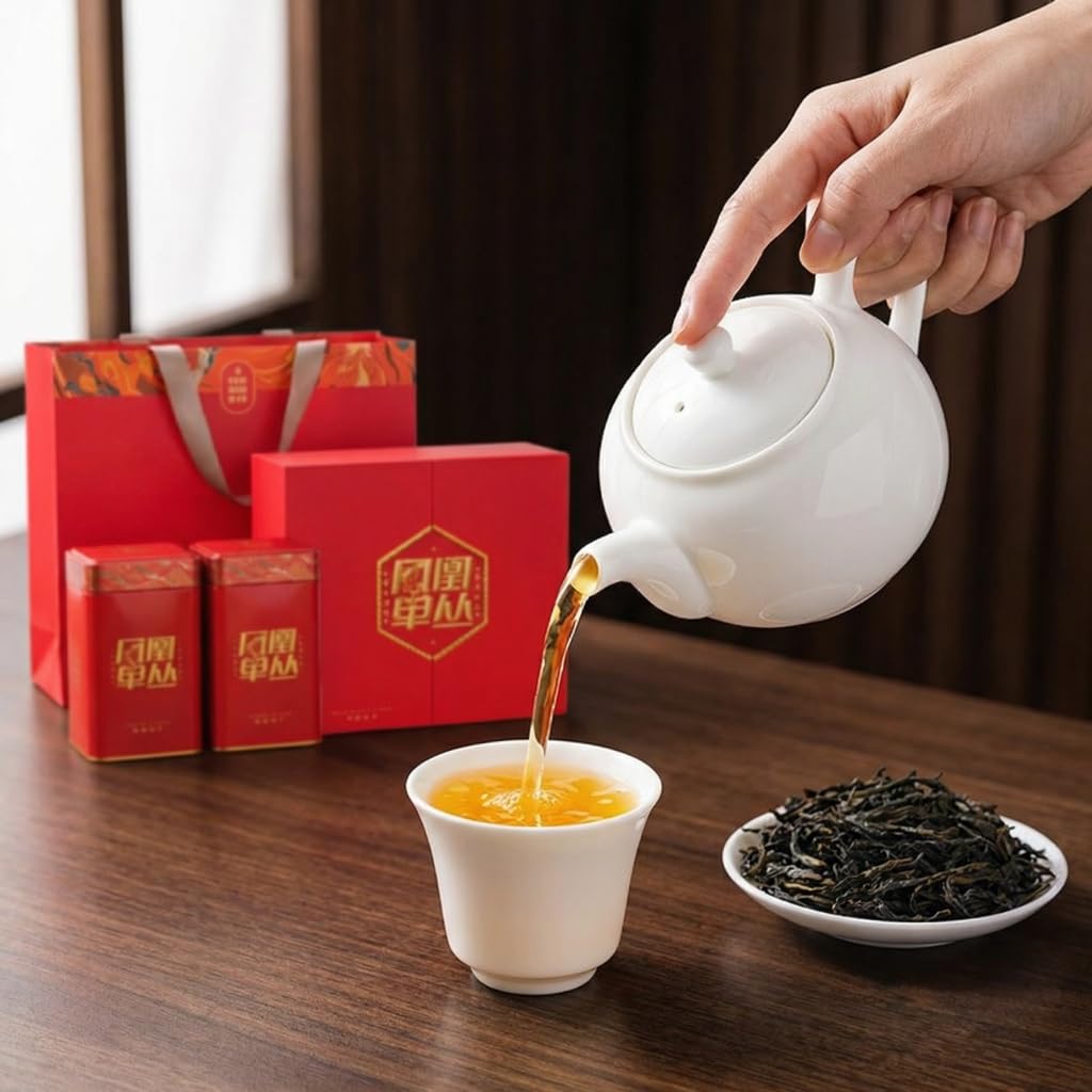 Tè Oolong Phoenix Dancong Di Alta Qualità | Confezione Regalo Di Tè Di Lusso | Morbido E Avvolgente | Tè Cinese in Foglie Sfuse (250g × 2) / 17,64oz