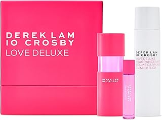 Derek Lam 10 Crosby - Love Deluxe - 3 Pc Gift Set - 3.4 Oz Eau De Parfum, 0.3 Oz Eau De Parfum, 8 Oz Fragrance Mist - Delicate, Refreshing Scent For Women - Floral, Woody, Musk Perfume Spray