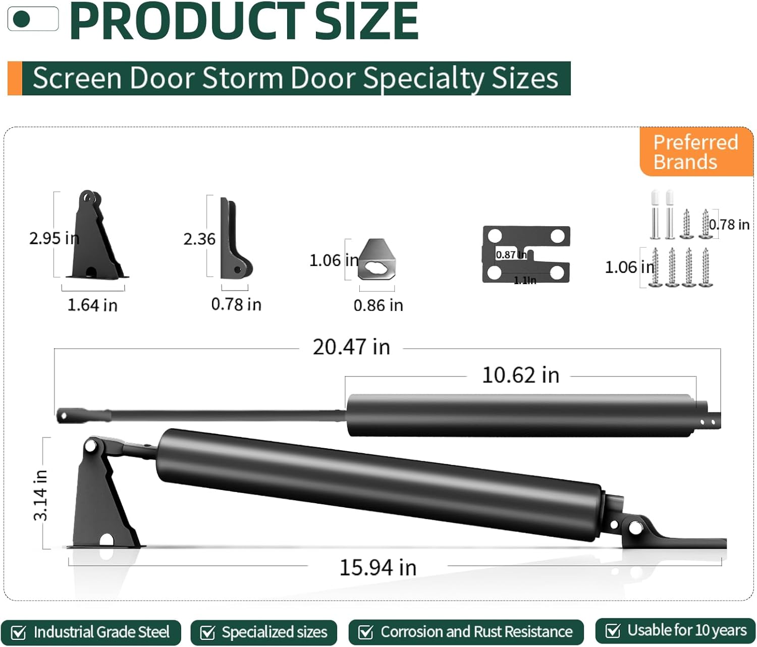 Automatic Door Closer 150lb for Home Door use