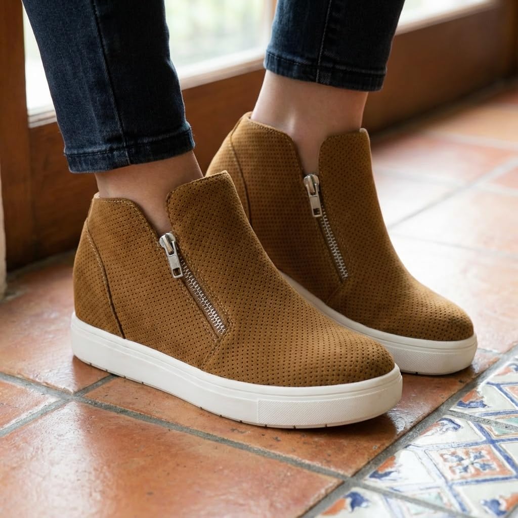 CUSHIONAIRE Women's Hart Hidden Wedge Sneaker +Wide Width Available - Image 2