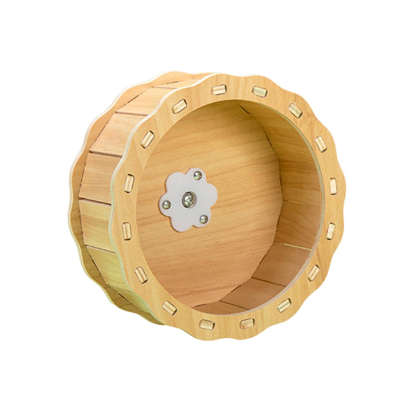Enakshi Hamster Running Wheels Mute Wooden Rotary Runner for Hedgehog Ferret Hamster 12.5cm|Pet Supplies | Small Animal Supplies | Exercise & Toys
