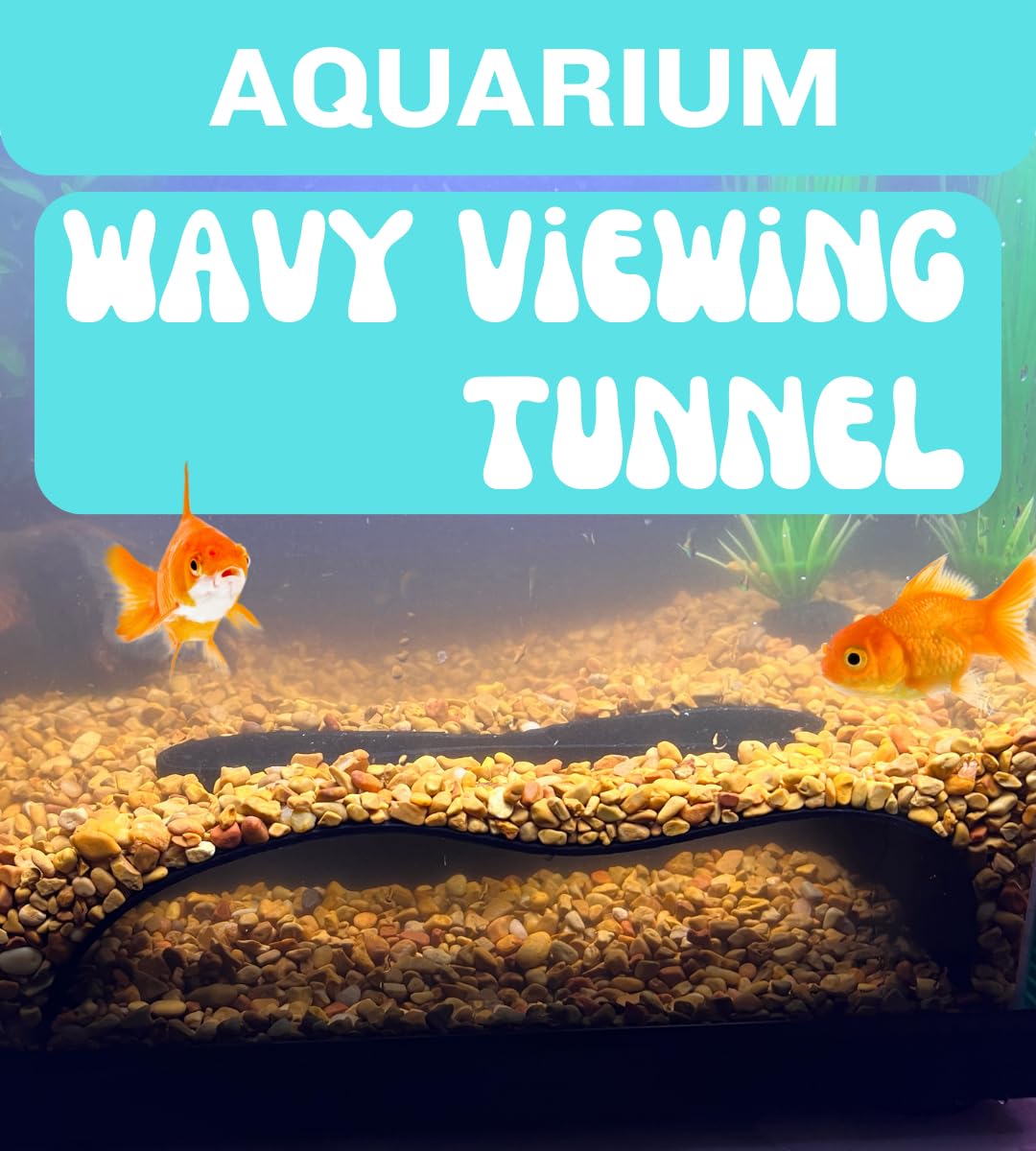 Chatelet REEFSHAPE – Abstrakter Aquarium-Tunnel | gewelltes Design, Fisch- und Garnelenversteck | Untersubstrattunnel | hergestellt in den USA (schwarz)