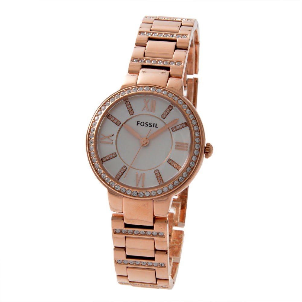 Amazon.co.jp: [フォッシル]FOSSIL 腕時計 バージニア クオーツ