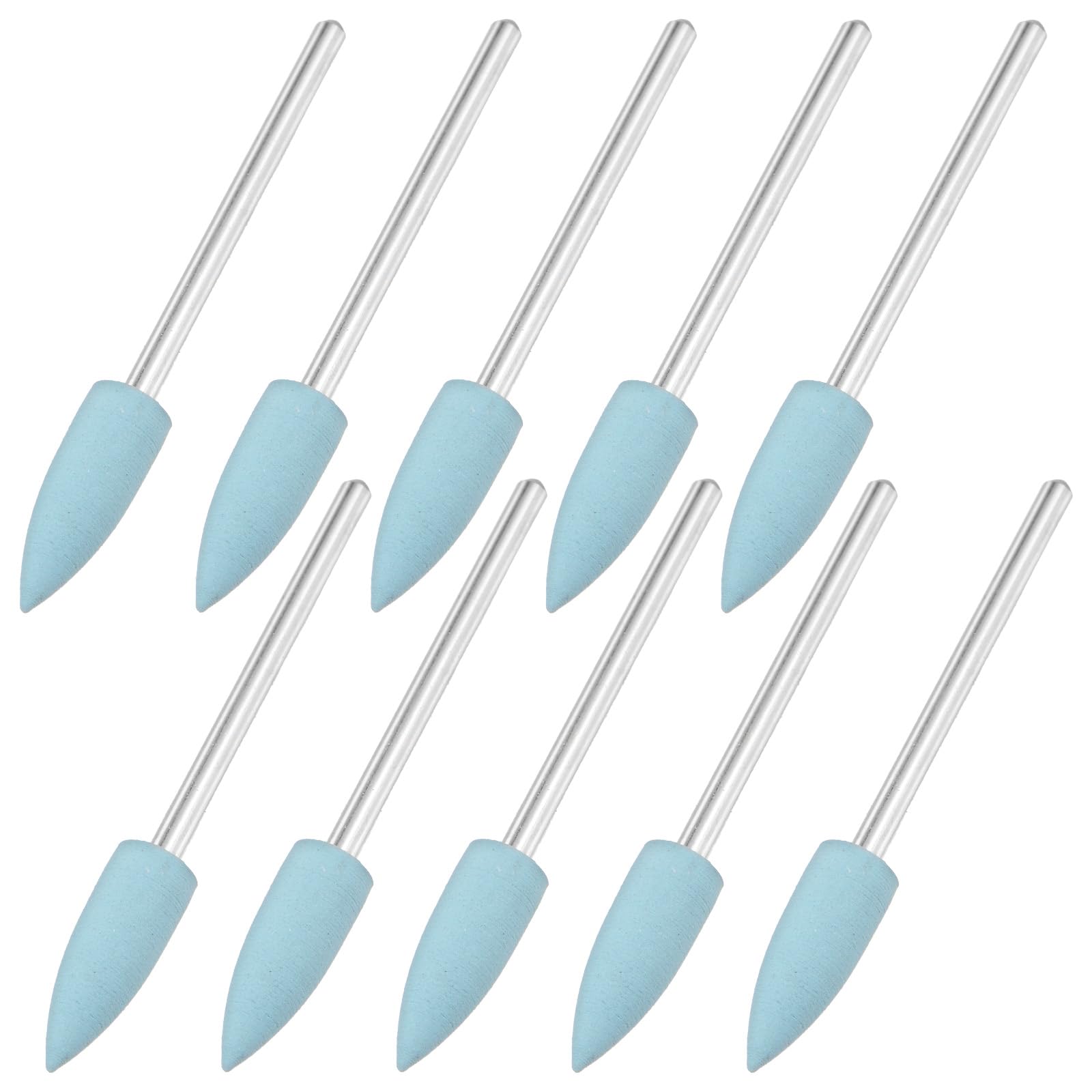 M METERXITY Juego De 10 Ruedas De Pulido Con Punta De Silicona 6mm Kit De Pulido Para Joyería Herramienta Rotativa 600 Granos