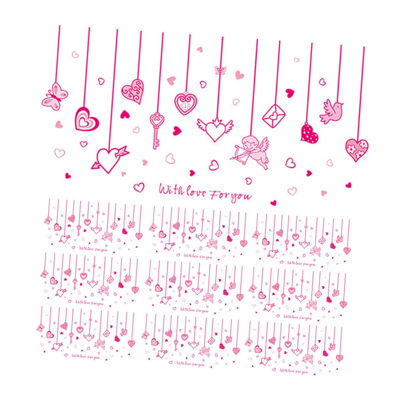 Stickers de cœur faciles à appliquer pour masquer les imperfections du mur