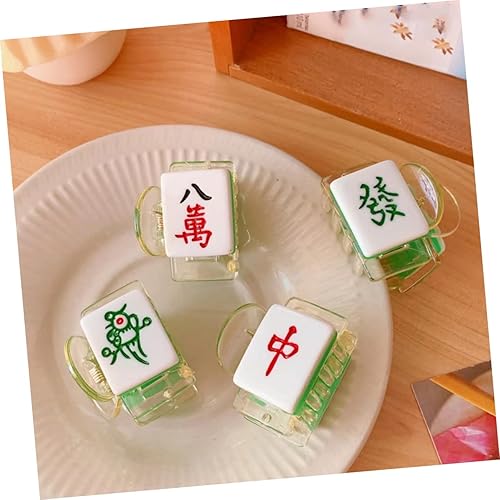 Miniatura 4 de FOMIYES Mahjong - Pinzas para el cabello, pinzas para el cabello, pinzas para el cabello, pinzas de agarre fuerte, pinzas para el cabello, pinzas