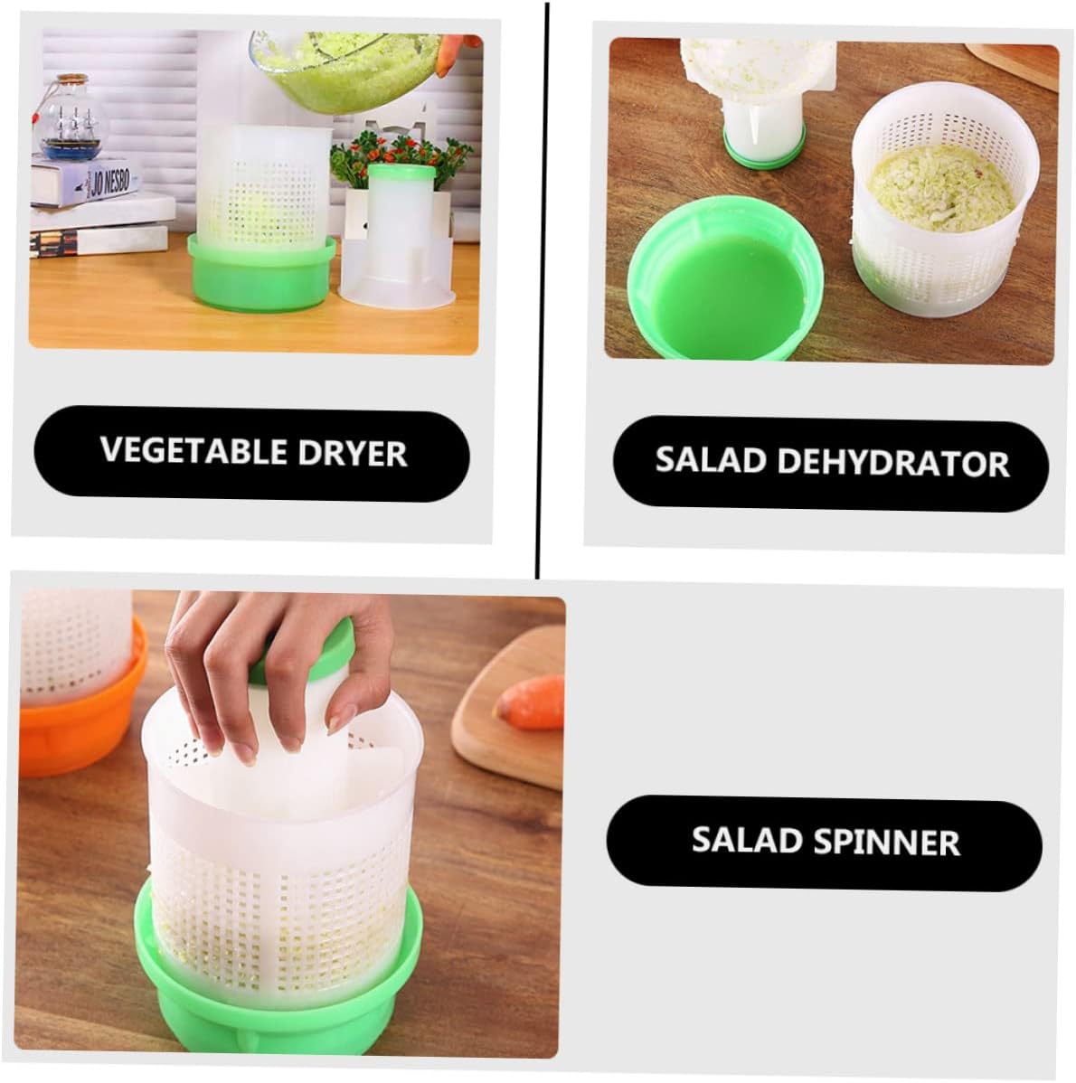 ULTECHNOVO Manual Vegetable Dehydrator Water Remover Food Dryer for Fruits and Vegetables Easy to Use for Home and Restaurant Use