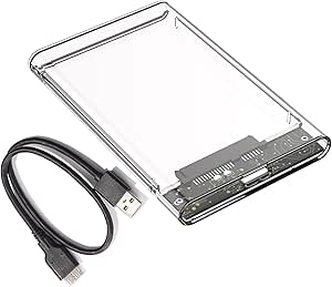 Amazon.com: AOOOWER 2.5 Inch Hard Drive Disk Enclosure USB 3.0 Serial ...